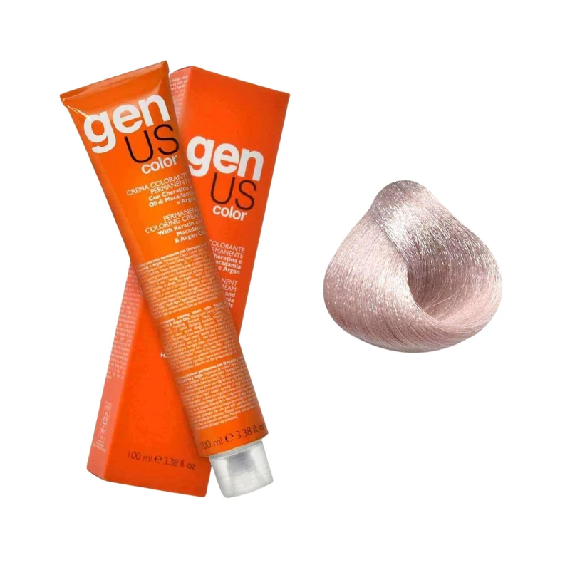 GenUs Color 10.02 Biondo Platino Naturale Irisé - Crema Colorante Permanente - 100ml