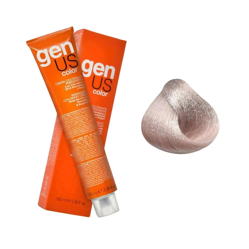 GenUs Color 9.02 Biondo Chiarissimo Naturale Irisé - Crema Colorante Permanente - 100ml