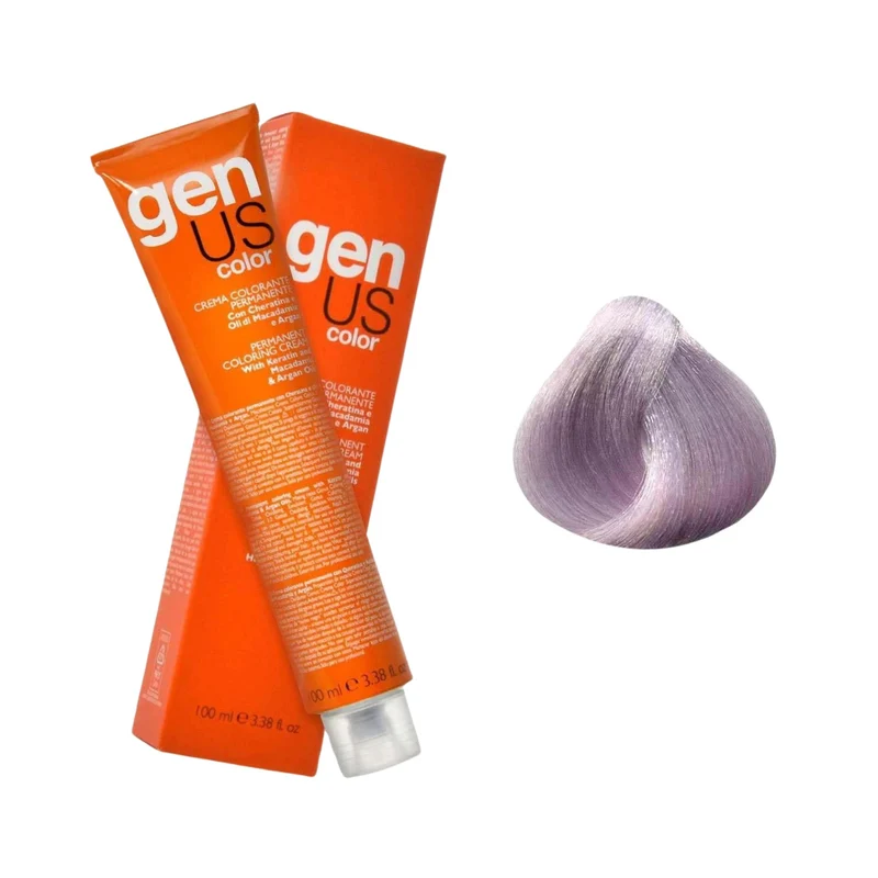 GenUs Color 10.21 Biondo Platino Cenere Irisé - Crema Colorante Permanente - 100ml