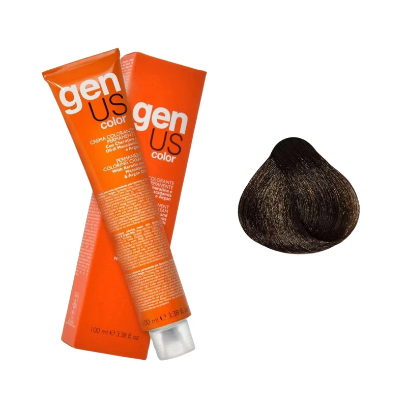 GenUs Color 7.00 Biondo Intenso - Crema Colorante Permanente - 100ml