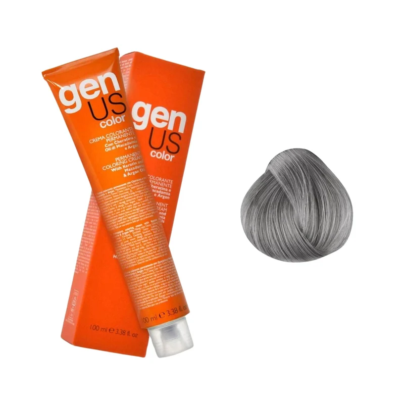 GenUs Color Argento - Crema Colorante Permanente - 100ml