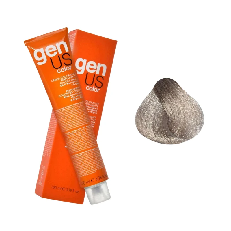 GenUs Color 12.1 Super Biondo Platino Cenere Extra - Crema Colorante Permanente - 100ml