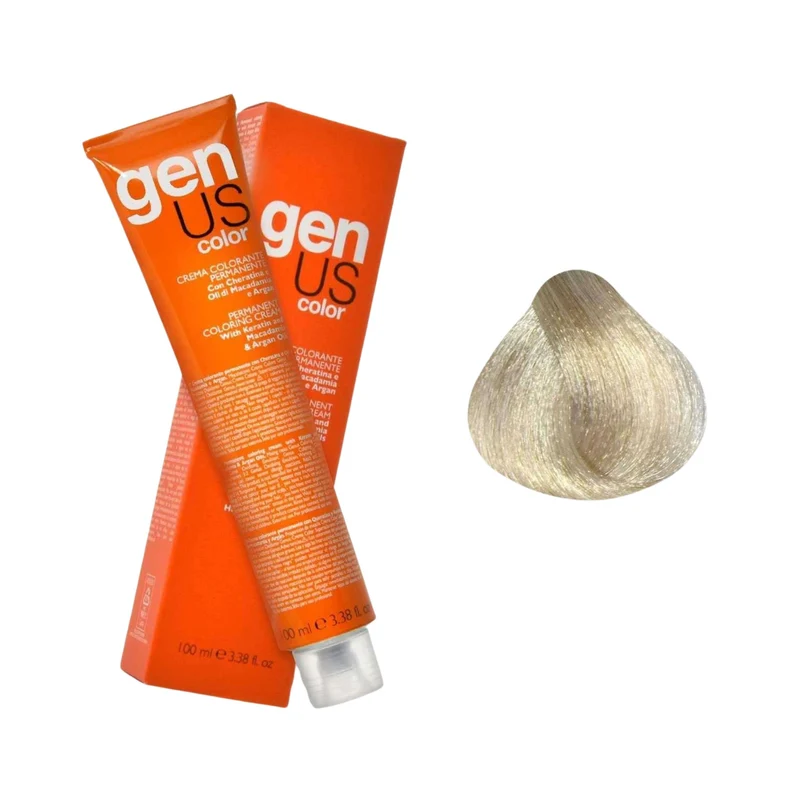 GenUs Color 12.0 Super Biondo Platino Extra - Crema Colorante Permanente - 100ml