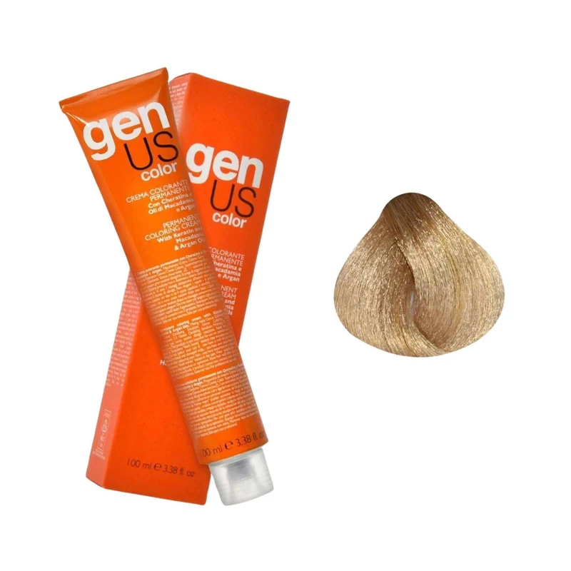 GenUs Color 11.32 Super Biondo Platino Beige - Crema Colorante Permanente - 100ml