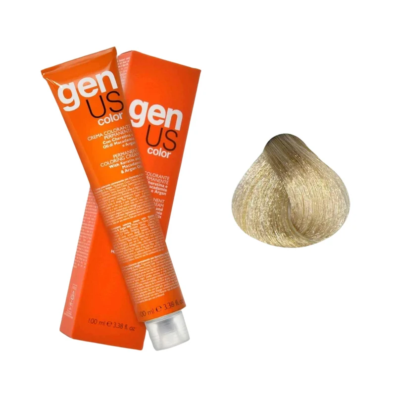GenUs Color 11.2 Super Biondo Platino Perla - Crema Colorante Permanente - 100ml