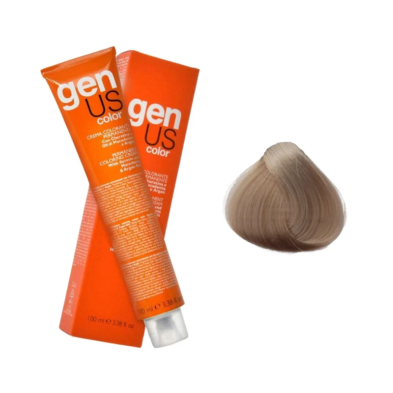 GenUs Color 11.1 Super Biondo Platino Cenere - Crema Colorante Permanente - 100ml