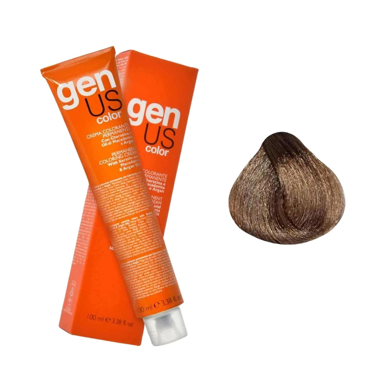 GenUs Color 8.11 Biondo Chiaro Cenere Intenso - Crema Colorante Permanente - 100ml