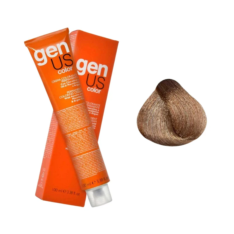 GenUs Color 9.11 Biondo Chiarissimo Cenere Intenso - Crema Colorante Permanente - 100ml