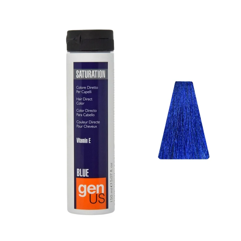 GenUs Saturation Blue Colore Diretto per Capelli in Gel - 150ml