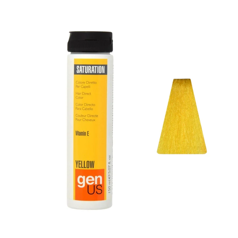 GenUs Saturation Yellow Colore Diretto per Capelli in Gel - 150ml