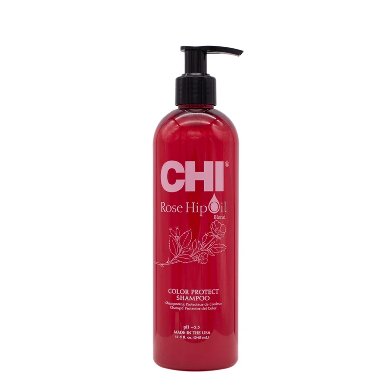 CHI Rose Hip Oil Protecting Shampoo 340ml - shampoo protettivo per capelli colorati