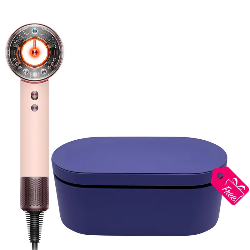 Dyson Supersonic Nural Straight + Wavy Phon Rosa Cipria / Oro Rosa + Cofanetto Viola OMAGGIO