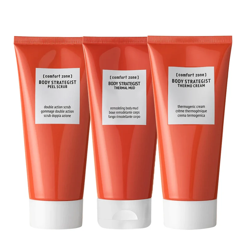 Comfort Zone Body Strategist Peel Scrub 200ml Thermal Mud 200ml Thermo Cream 200ml