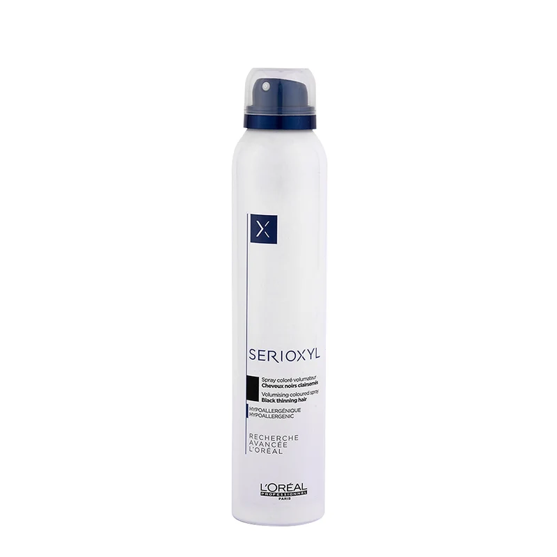 L'Oreal Serioxyl Volumising Coloured Spray Black 200ml - spray colorato nero volumizzante