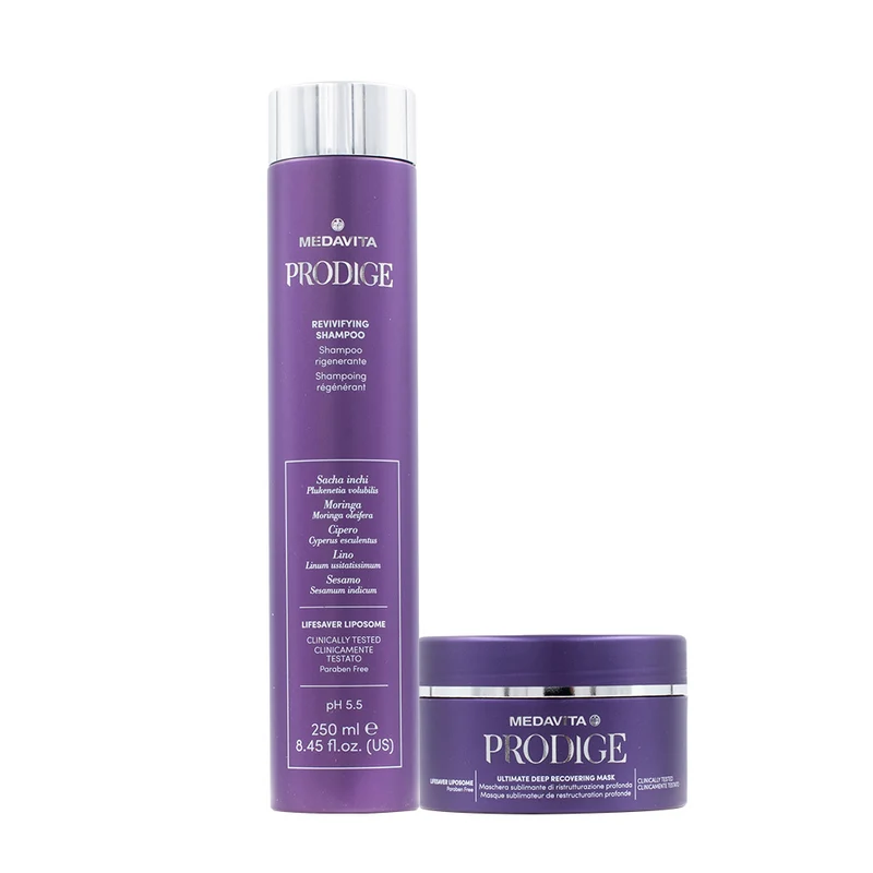 Medavita Prodige Shampoo Ristrutturante 250ml e Maschera 250ml