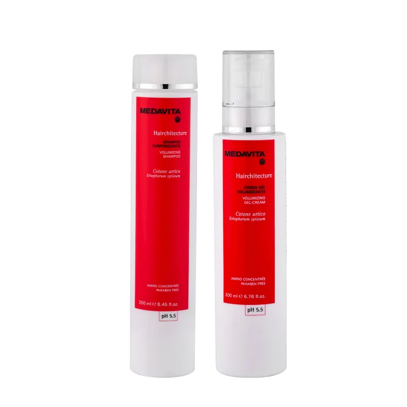 Medavita Hairchitecture Shampoo Volumizzante 250ml Crema gel 200ml