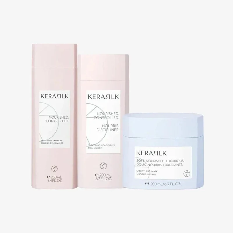 Kerasilk Goldwell Smoothing trio Kit capelli crespi