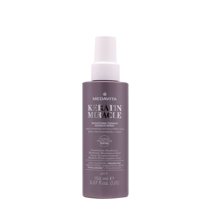 Medavita Keratin Miracle Thermo Defence Spray 150ml - spray protettore termico effetto liscio