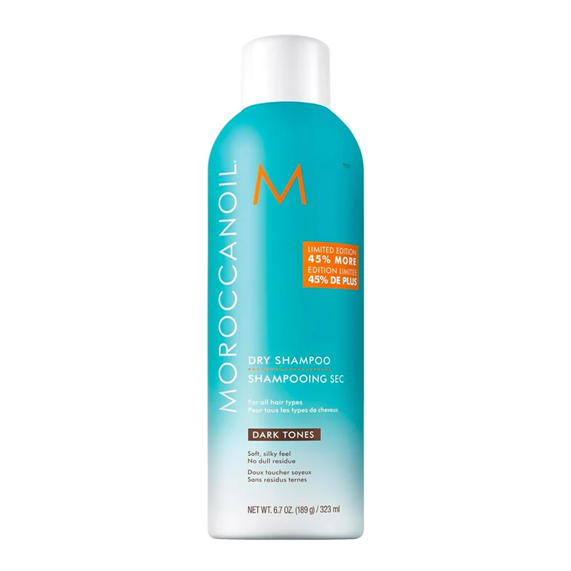 Moroccanoil Dry Shampoo Dark Tones Limited Edition 323ml - shampoo a secco capelli scuri +45% gratis