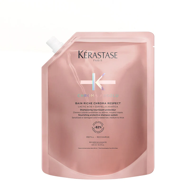 Kérastase Chroma Absolu Bain Riche Chroma Respect Eco- Refill 500ml -ricarica shampoo capelli colorati e grossi