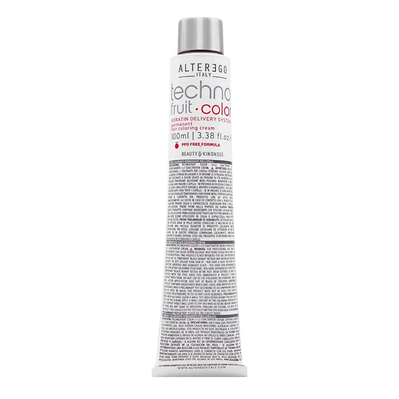 Alterego Technofruit Color 7/11 Biondo Cenere Intenso 100ml - colorazione permanente