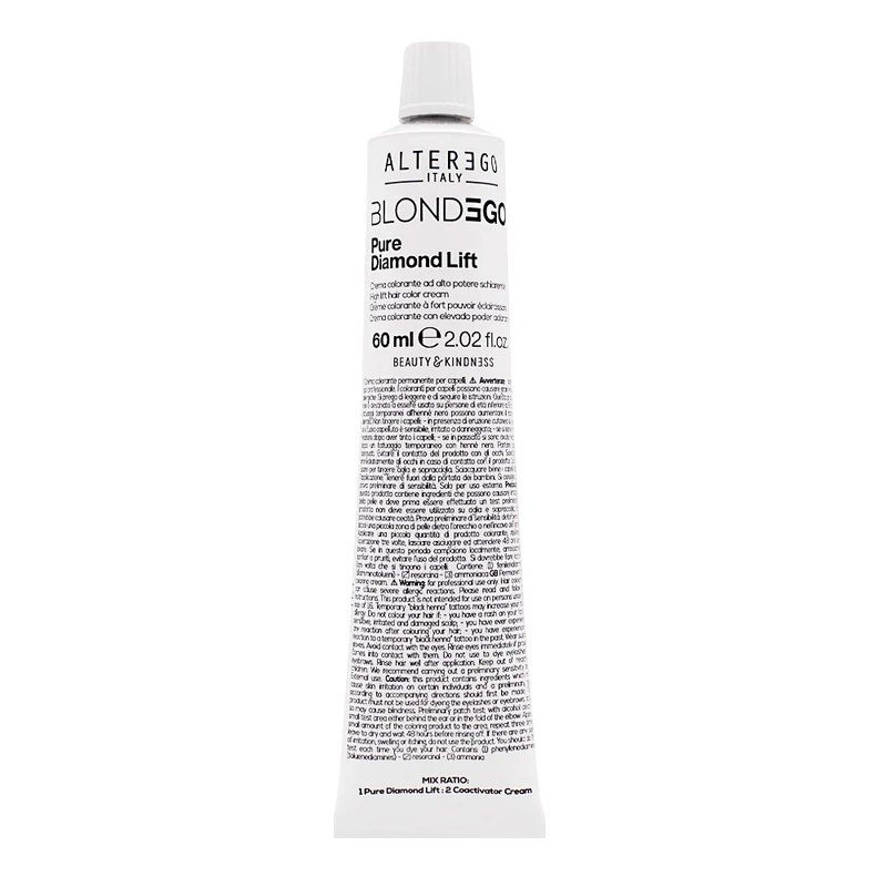 Alterego Blondego Pure Diamond Lift 60ml - crema colorante schiarente irisé