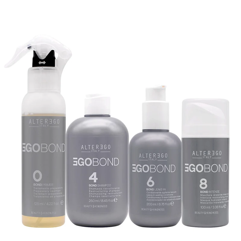 Alterego EgoBond 0 Primer 125ml 4 Shampoo 250ml 6 Conditioner 200ml 8 Intense 100ml