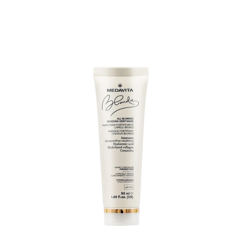 Medavita Blondie All Blondes Bonding Deep Mask 50ml - maschera fortificante capelli biondi