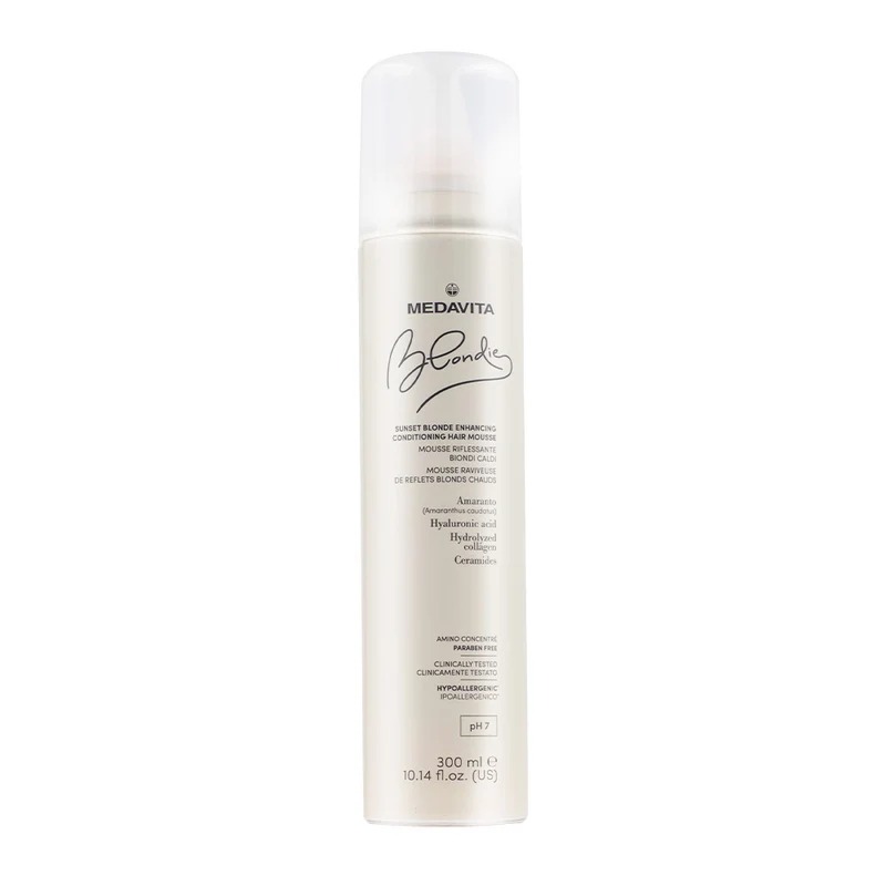 Medavita Blondie Sunset Blonde Enhancing Conditioning Hair Mousse 300ml - mousse riflessante biondi caldi