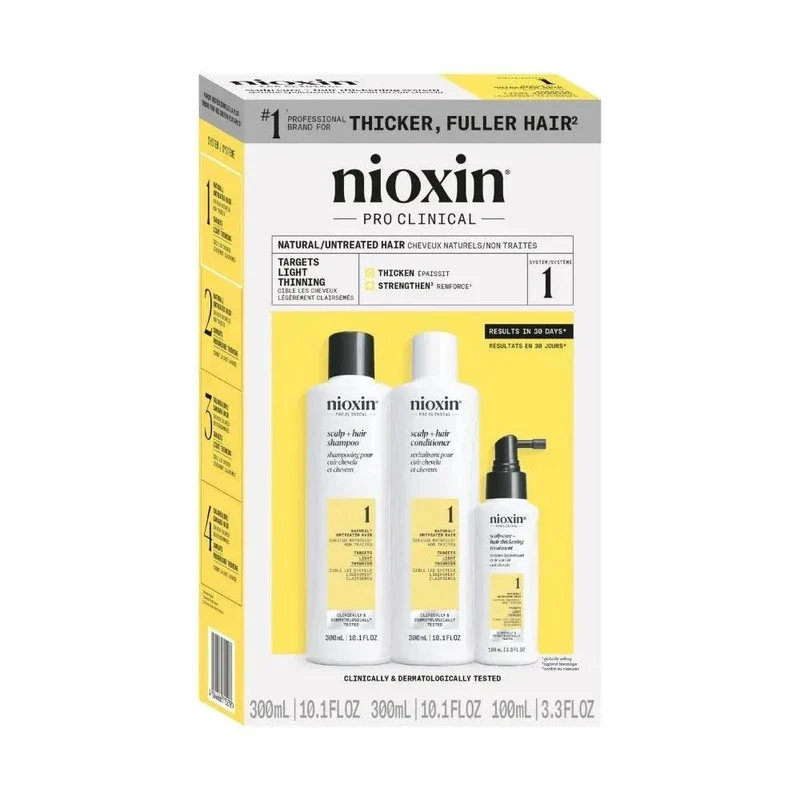 Nioxin System Kit 1 capelli naturali con assottigliamento lieve