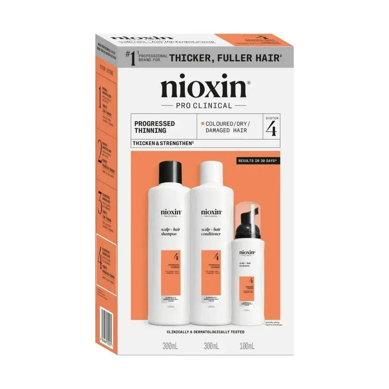 Nioxin System Kit 4 capelli colorati con assottigliamento avanzato