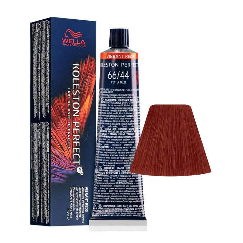 Wella Koleston Perfect Me+ Vibrant Reds 66/44 Biondo Scuro Intenso Rame Intenso 60ml - colorazione permanente