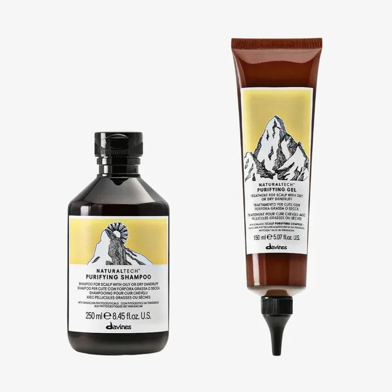 Davines Naturaltech Purifying Cute Pulita Kit – Shampoo e Gel Antiforfora