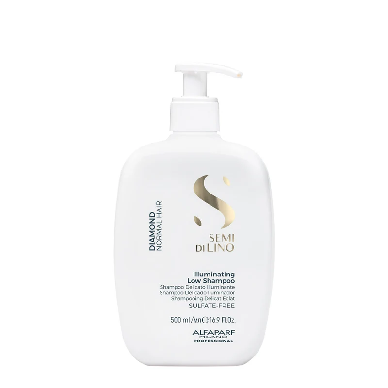 Alfaparf Milano Semi Di Lino Diamond Illuminating Low Shampoo 500ml - shampoo delicato illuminante per capelli normali