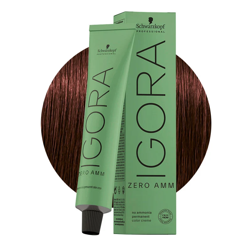 Schwarzkopf Igora Zero Amm 4-68 Castano Medio Cioccolato Rosso 60ml - colorazione permanente senza ammoniaca