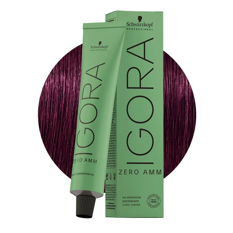 Schwarzkopf Igora Zero Amm 4-99 Castano Medio Violetto Extra 60ml - colorazione permanente senza ammoniaca