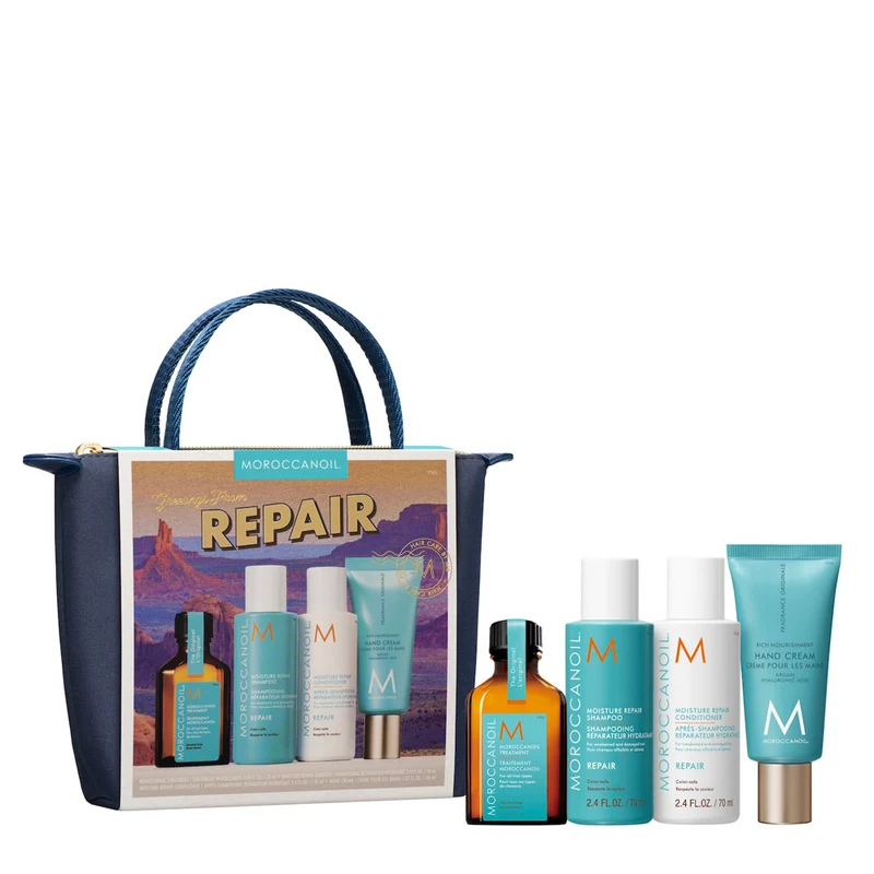 Moroccanoil Travel Kit 2026 Moisture Repair - cofanetto capelli danneggiati
