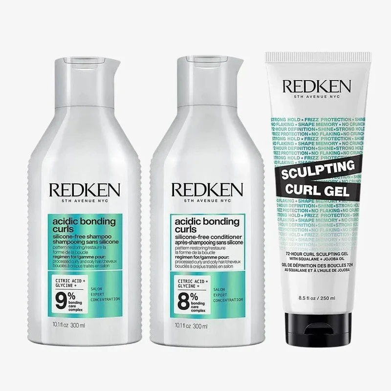 Redken Curl Sculpting Trio Shampoo Conditioner e Gel