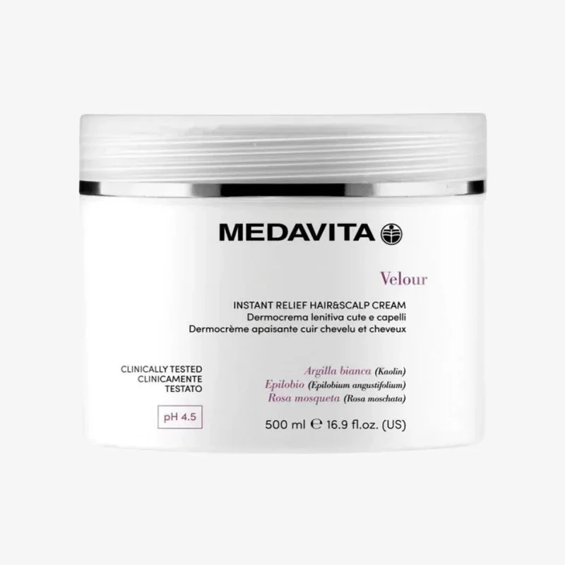 Medavita Velour Instant Relief Hair & Scalp Cream cuoio capelluto sensibile 500ml