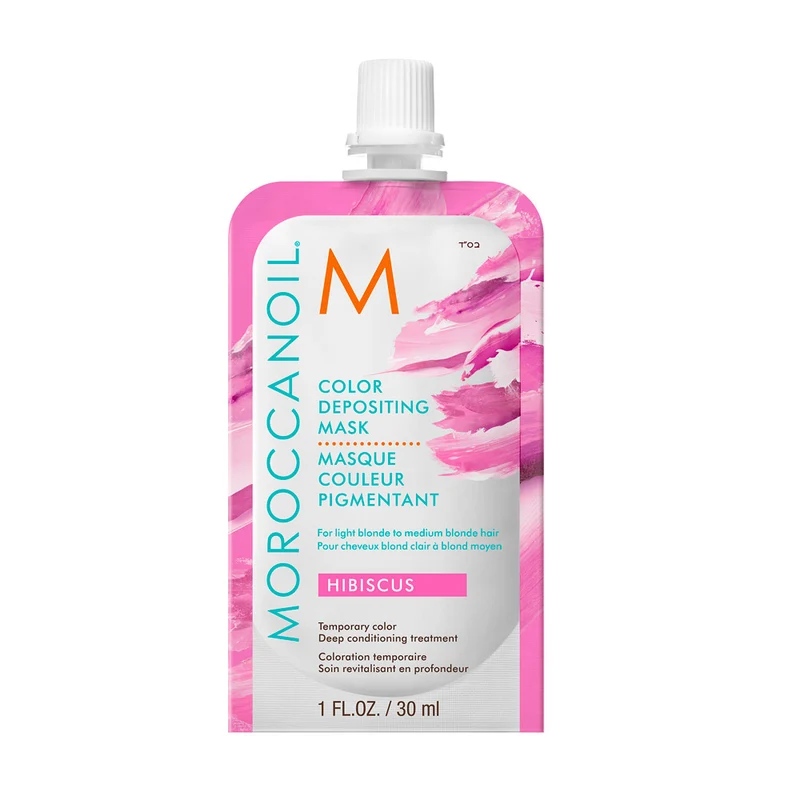 Moroccanoil Color Depositing Mask Hibiscus 30ml - maschera colorata hibiscus
