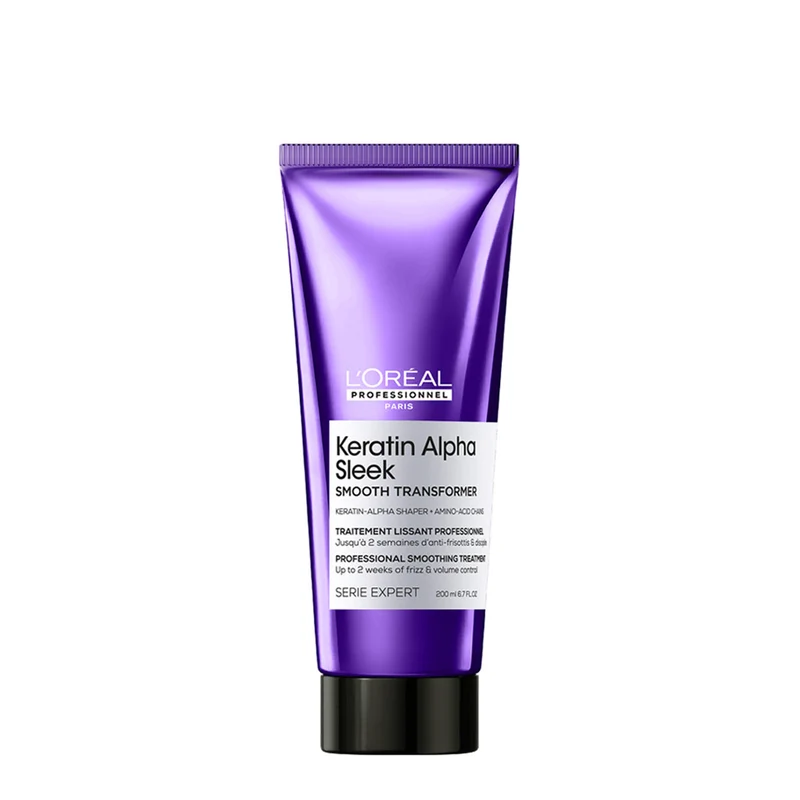 L'Oreal Professionnel Paris Serie Expert Keratin Alpha Sleek Treatment 200ml - trattamento disciplinante anticrespo