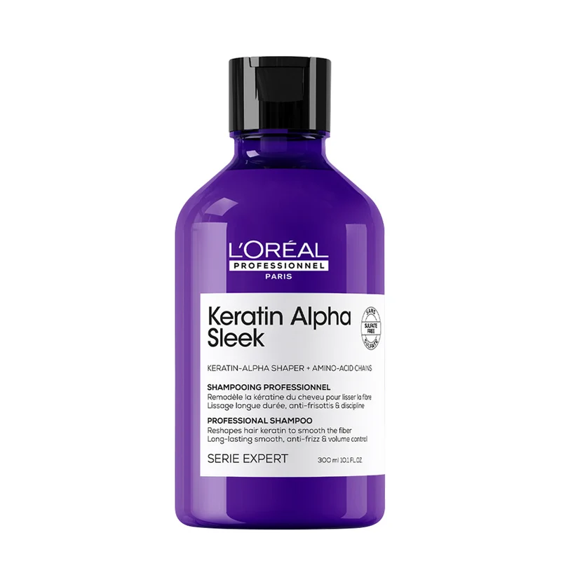 L'Oreal Professionnel Paris Serie Expert Keratin Alpha Sleek Shampoo 300ml - shampoo disciplinante anticrespo