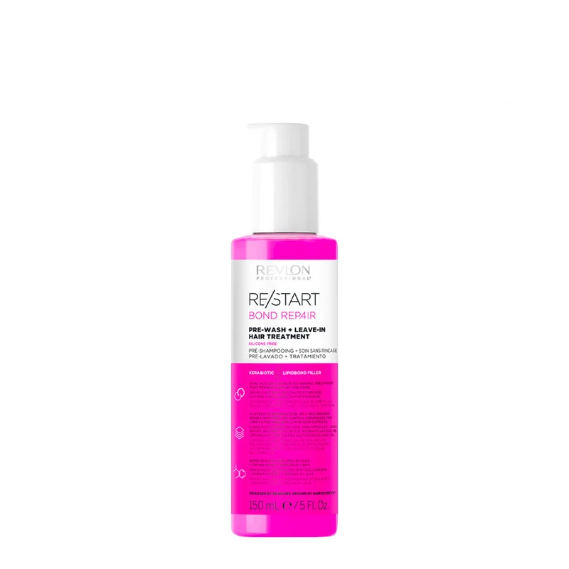 Revlon Restart Bond Repair Pre-Wash+ Leave-In 150ml - trattamento leave-in capelli danneggiati
