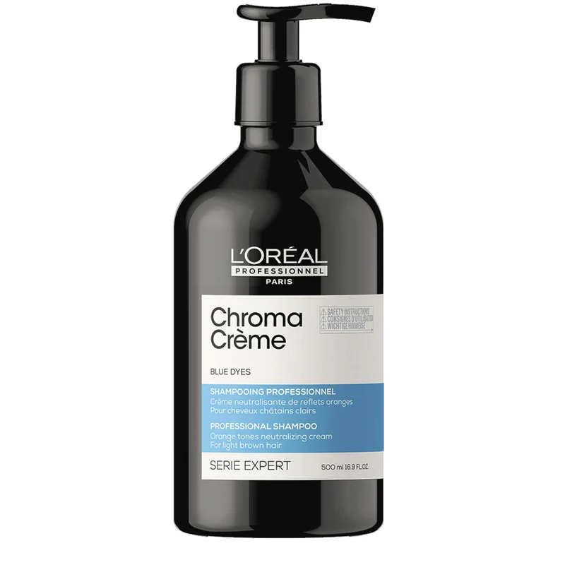 L'Oréal Professionnel Chroma Creme Ash Shampoo 500ml - shampoo per capelli castano da chiaro a medio