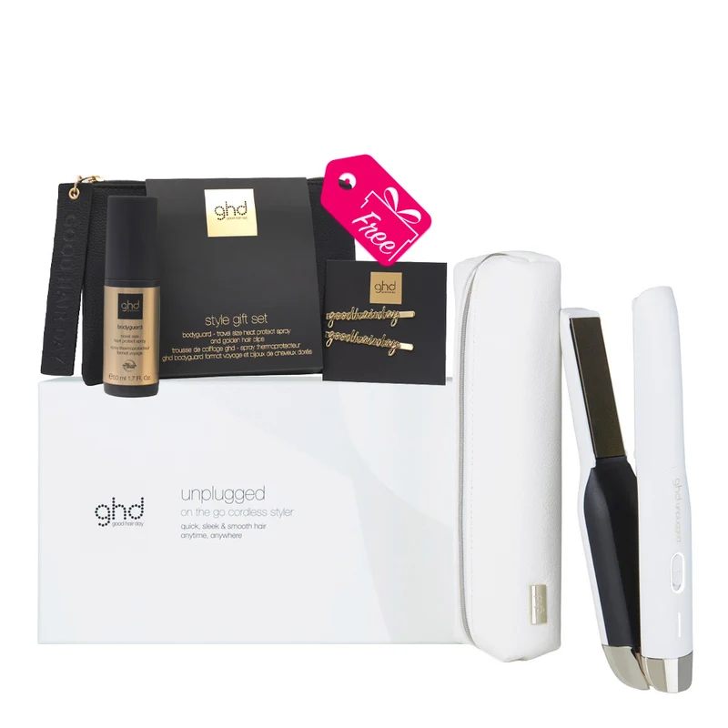 Ghd Unplugged White + Style Gift Set OMAGGIO