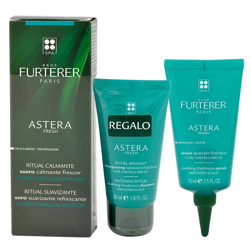 René Furterer Astera Fresh Soothing Freshness Serum 75ml + Shampoo 50ml Omaggio - siero lenitivo rinfrescante cute