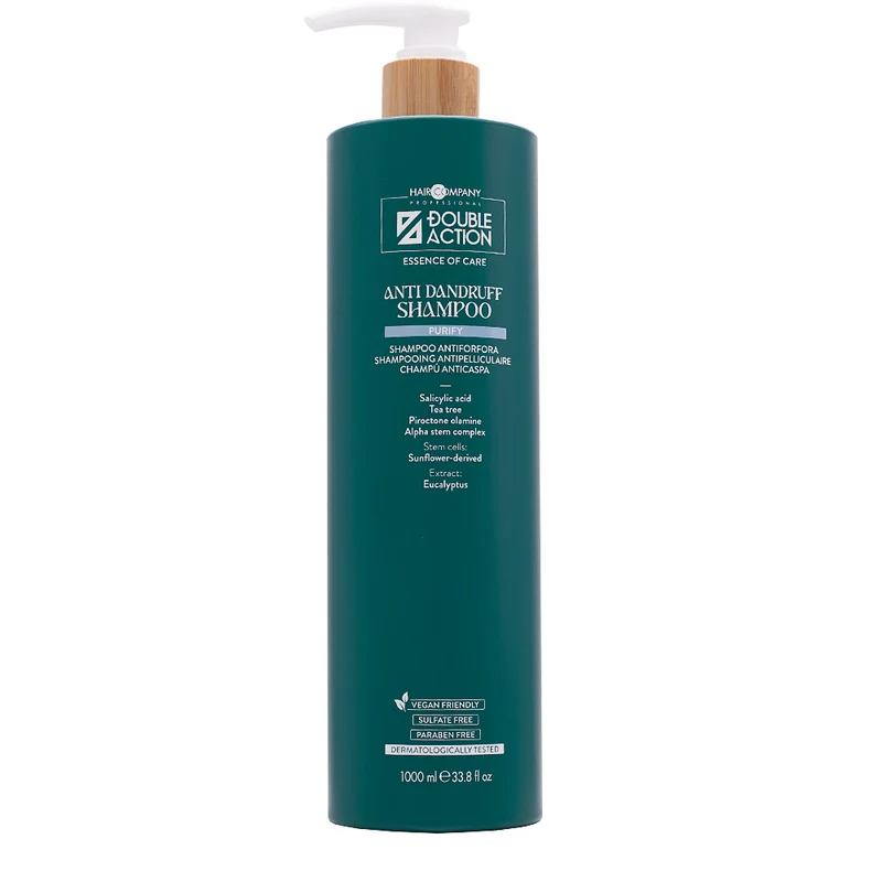 Hair Company Double ActionAnti Dandruff Shampoo 1000ml - shampoo anti forfora