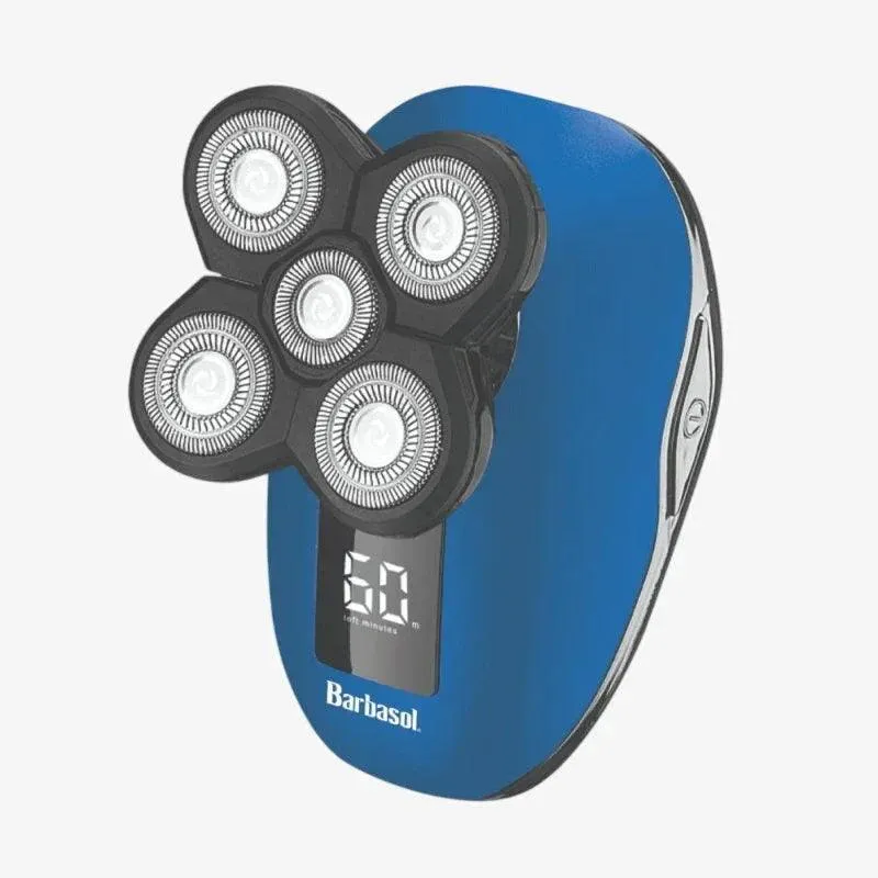 Barbasol Rechargeable LCD Head Shaver Set rasoio