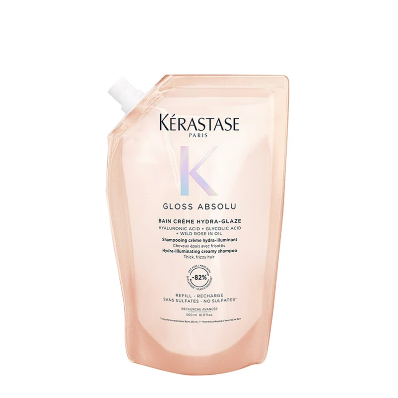 Kerastase Gloss Absolu Bain Creme Hydra Glaze Refill 500ml - ricarica shampoo illuminante capelli spessi
