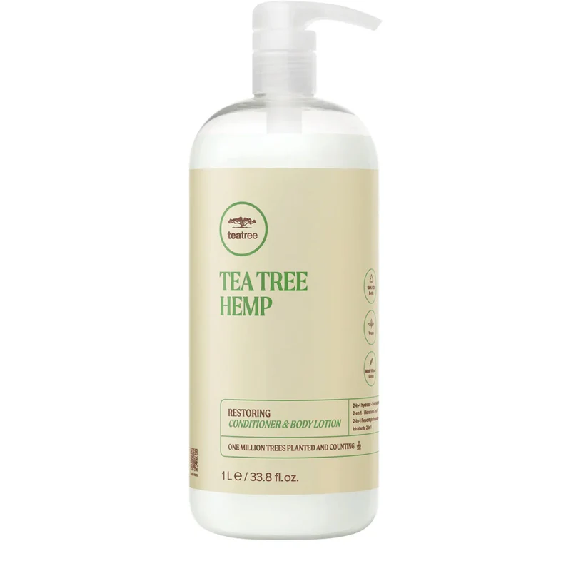 Paul Mitchell Tea Tree Hemp Restoring Conditioner & Body Lotion 1000ml - idratante e rivitalizzante 2 in 1